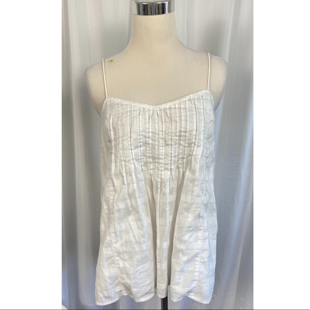 J.Crew 100% Cotton Tank Top Women's Size 8 White Classic Versatile